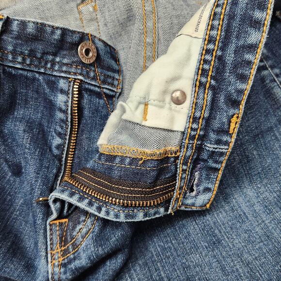 AG Adriano Goldschmied Jeans Mens 34x34 Blue Matchbox Slim Straight Actual 34X29 - Picture 11 of 16